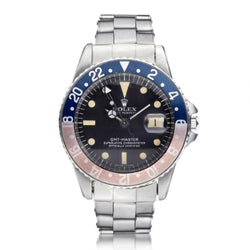Rolex Oyster Perpetual GMT Master Pepsi Pointed Crown Ghost Bezel Watch