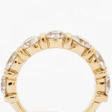 3.65 Total Carat Round Brilliant Cut Diamond Gold Ring