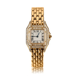 Cartier 18KT Yellow Gold And Factory Diamond Panther Watch