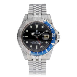 Rolex Oyster Perpetual GMT Master Pepsi Pointed Crown Guard Watch