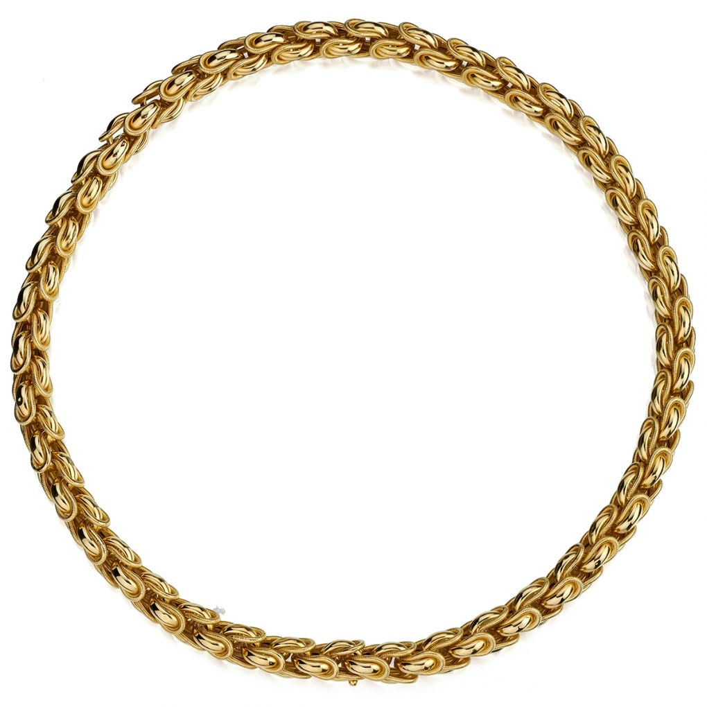 Magnificent 18kt Yellow Gold Ladies Unique Design Necklace.Weight:88 G –  Van Rijk, image size:1020x1020