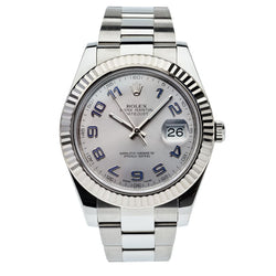 Rolex Oyster Perpetual Datejust II Silver S/S Watch