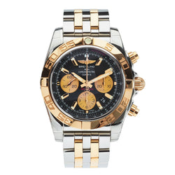 Breitling Yellow Gold & Steel Chronomat 44 Grey Dial Watch