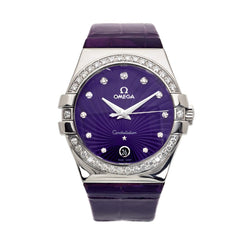 Omega Constellation 35MM Quartz Diamond S/S Watch