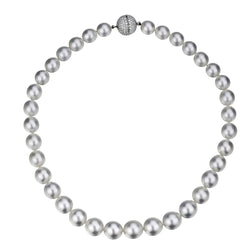 10MM-13MM South Sea Pearl Diamond Pave-Set 18" Necklace