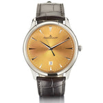 JLC Stainless Steel Master Ultra-Thin Champagne Dial Watch