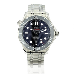 Omega Seamaster Diver Automatic Black Wave Dial Watch