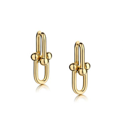 Tiffany & Co. Hardware Collection Yellow Gold Link Earrings