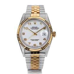 Rolex Oyster Perpetual Datejust White Dial Jubilee 36MM Automatic Watch