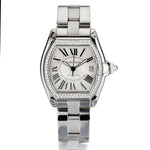 Cartier Roadster Large Aftermarket Diamonds Automatic Stainless Steel Watch