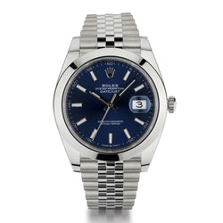 Rolex Oyster Perpetual Datejust 41MM Stainless Steel Blue Dial Watch