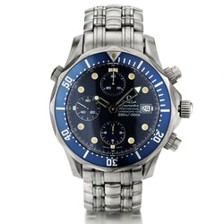 Omega Seamaster 300M Chronograph Titanium Blue Dial Watch