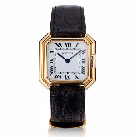 18kt Cartier Ceinture Wristwatch. in 18kt  Circa 1990's