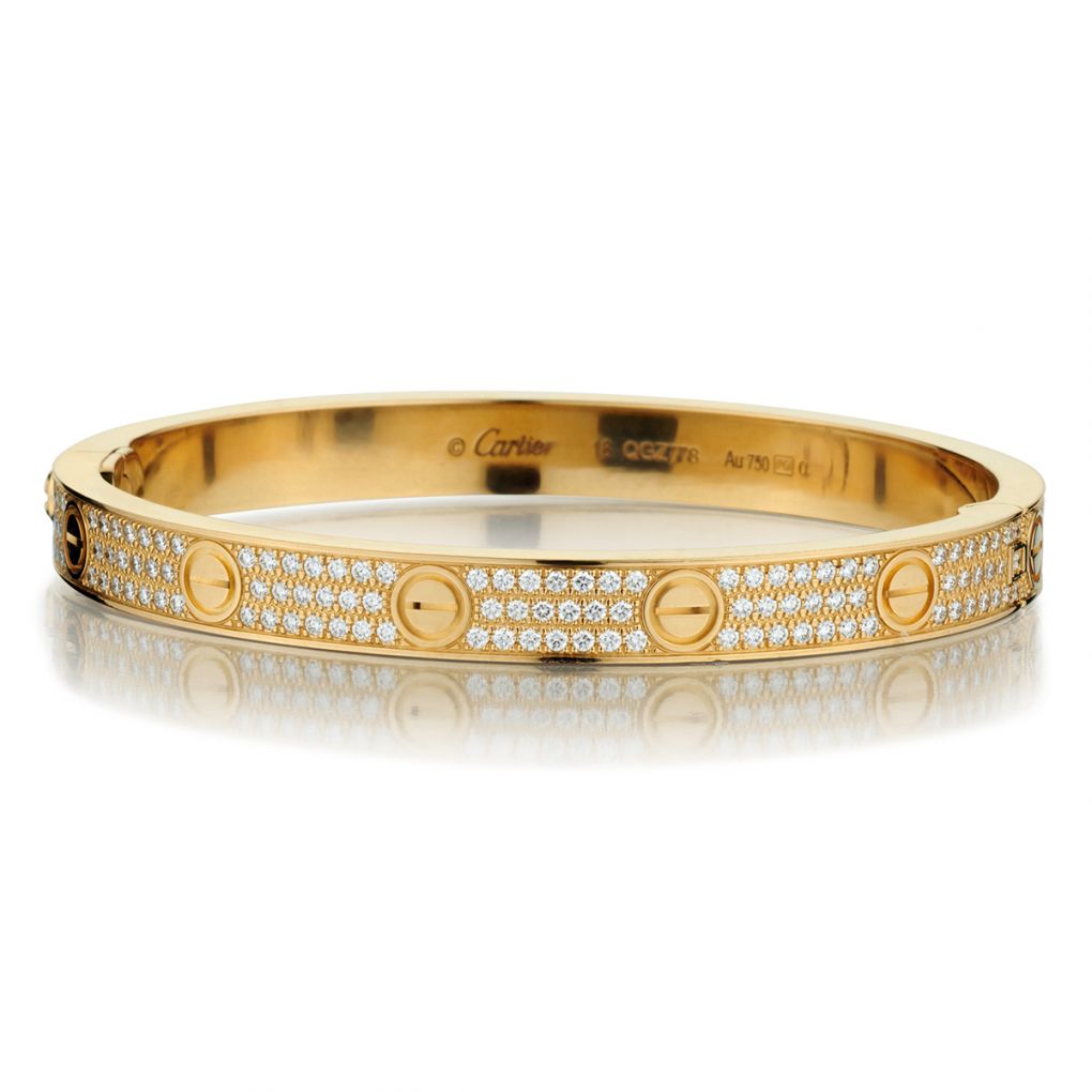 Cartier Gold Screw Bangle Bracelet Cartier Love Bracelet Diamond
