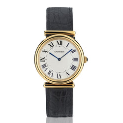 Cartier Ronde Collection Bi Plan Dricer in 18kt Yellow Gold.  Rare!!!