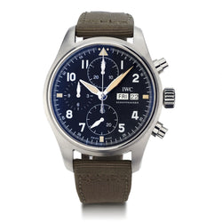 IWC Pilot Spitfire Chronograph Automatic Black Dial 41MM Watch