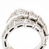 Bvlgari ‘Serpentini’ White Gold Pavé Set Diamond Ring