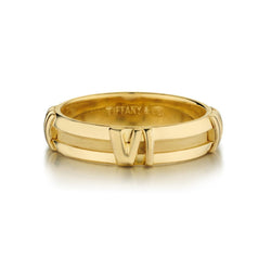 Tiffany & Co Atlas Band in 18kt Yellow Gold.  4.5mm