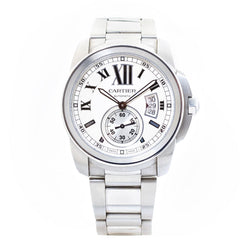 Cartier Calibre Steel White Dial 42mm S/S Watch