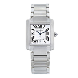 Cartier Stainless Steel Large Tank Francaise Watch