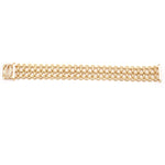 Cartier Penelope Diamond Yellow Gold Heavy Mesh Bracelet
