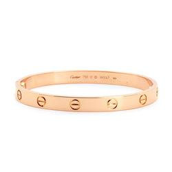 Cartier Authentic Pink Gold Love Collection Bangle Size 19