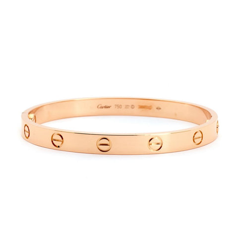 Cartier Pink Gold Love Collection Bangle Size 16