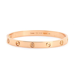 Cartier Pink Gold Love Collection Bangle Size 17