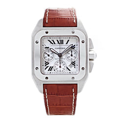 Cartier Santos 100 Chronograph XL Stainless Steel Watch