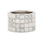 Cartier White Gold And Diamond "Lanieres" Ring