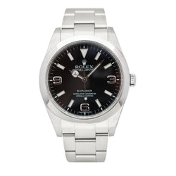 Rolex Oyster Perpetual Explorer Black Dial 35MM Steel Watch