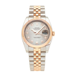 Rolex Oyster Perpetual Datejust Pink Gold & Steel Watch