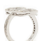 Elongated Baguette & Round Brilliant Cut Diamond Ring