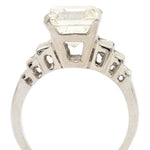 4.85 Carat Emerald-Cut Diamond White Gold Engagement Ring
