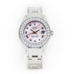 Rolex Ladies Pearlmaster White Gold, MOP & Diamond Watch