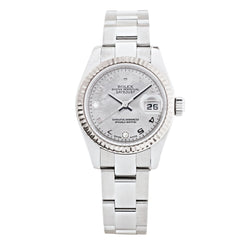 Rolex Ladies Datejust S/S Mother of Pearl Diamond Dial 26mm Watch