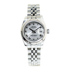 Rolex Ladies Datejust S/S & WG Bezel Silver Dial 26mm Watch