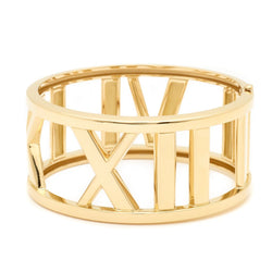 Tiffany And Co. 18kt Yellow Gold Wide Atlas Bangle