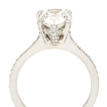 2.02 Carat Pear-Shaped Diamond Micro-Pavé Ring
