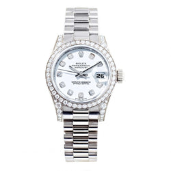 Rolex Ladies Datejust White Gold And Diamond 26mm Watch