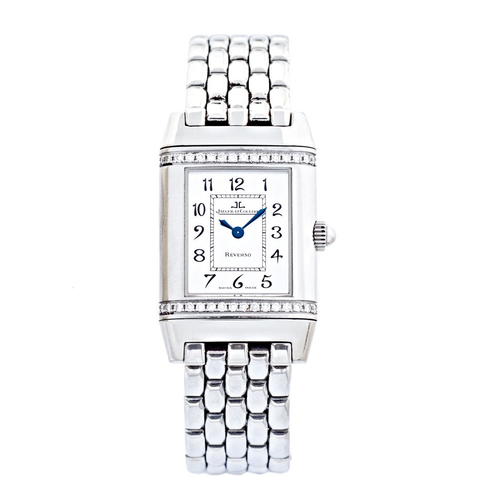 Ladies Jaeger-LeCoultre Reverso Florale Steel Diamond Ref