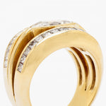Marquise Cut & Princess Cut Diamond Yellow Gold Ring