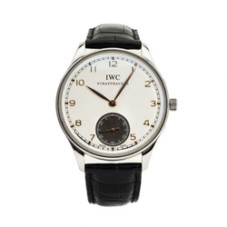 IWC Portuguese Hand-Wound 44mm Stainless Steel Watch
