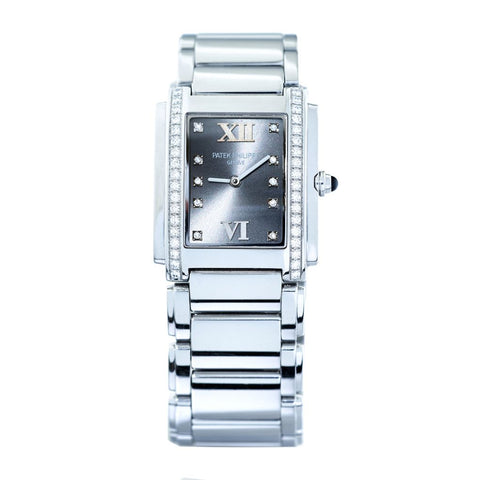 Patek Philippe Stainless Steel & Diamond Twenty-Four Watch