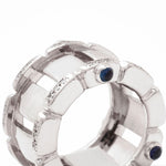 Patek Philippe Twenty-4 White Gold Diamond & Sapphire Ring