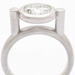 1.55 Carat Round Brilliant Cut Diamond Platinum Ring