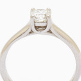 Tiffany & Co. 0.64  Carat Lucida Cut Diamond Platinum Ring