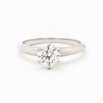 Tiffany & Co. 0.73 Carat Diamond Solitaire Platinum Ring