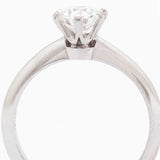 Tiffany & Co. 0.71 Carat Diamond Solitaire Platinum Ring