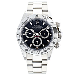 Rolex Cosmograph Daytona Steel Black Dial 2001 Watch